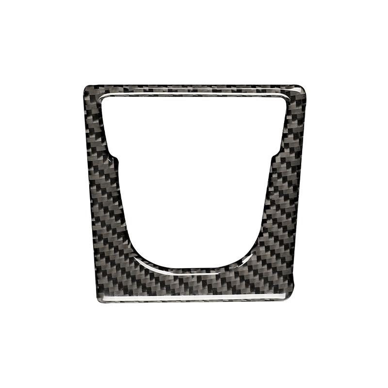 For Porsche Macan 2015-2018 Carbon Fiber Car Electrical Park Brake Button Panel Frame Interior Decoration Sticker Accessories