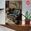 True Man's Toys 2D Flat 8x12 Inch Metal Sign, Vintage Arsenal Rustic Style Decor Art