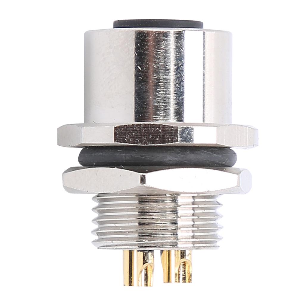 Waterproof Connector Thread Panel Front Mounting Socket Electrical Circuit Accessories M12?B?S4