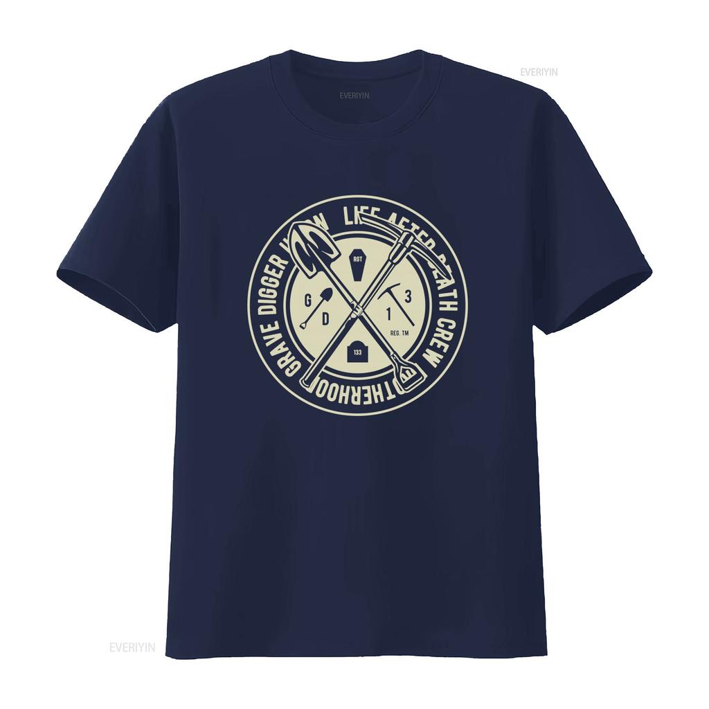 NEW Limited Grave Diggers Union Life After Death Crew T shirt USA S XXL vintage Washed homme Stretched designer clothes Stylish