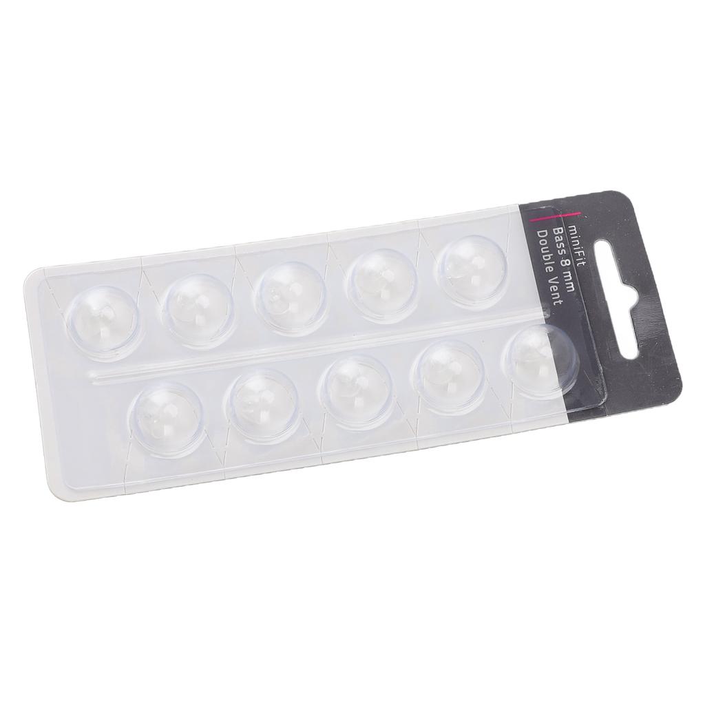 10pcs Double Vent Bass Dome Accessory Single Layer Double Vent Silicone Replacement Domes for MiniFi