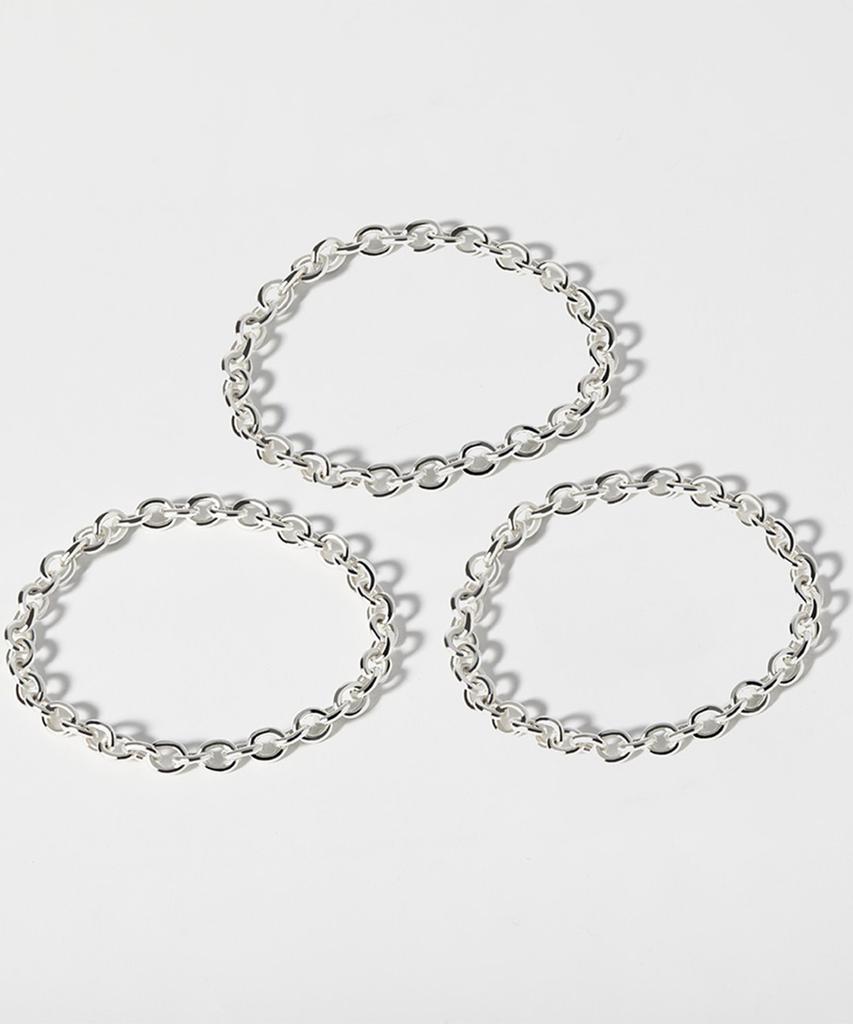 Helene Jewelry 925 Silver Ginger Chain Silver Ring (Type C)