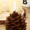 Flameless LED Candles Warm Color Light Electronic Candle Pine Cone Candle Light  Home