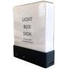 Toyo Case LIGHT BOX SIGN, Size: Approx. W13.3cm, D4cm, H15.6cm, LBS (Black)