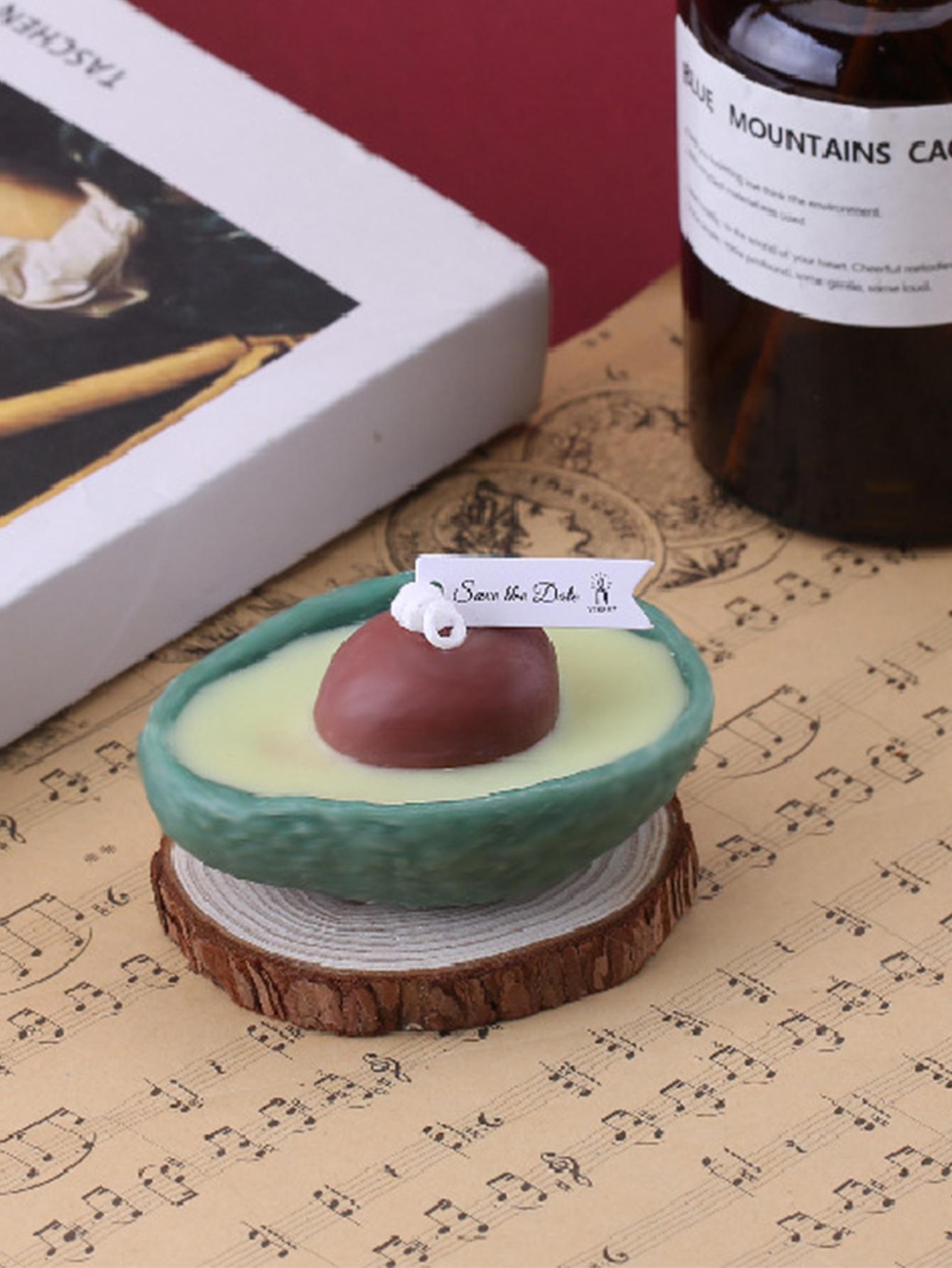 

Свеча с ароматом авокадо Шалфей и морская соль Ручной работы из каменного воска Праздники Юбилеи День рождения Особый случай