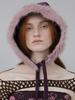 Eosseomnijeu Fur Bonnet Hat_Purple