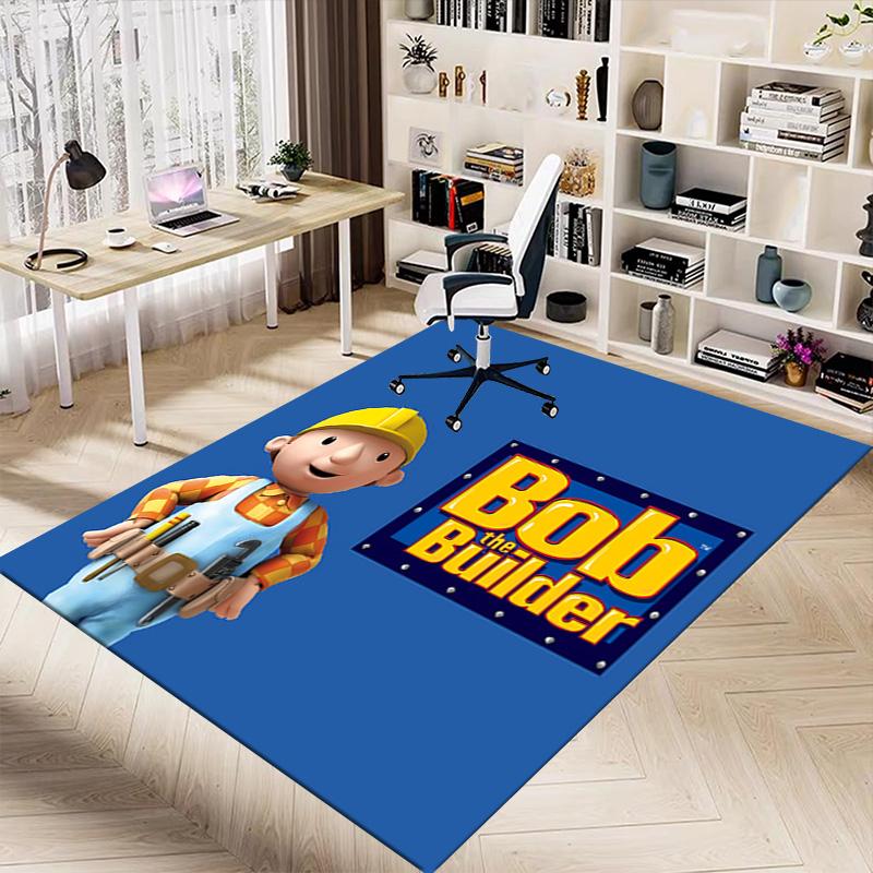 Builder'S Adventure Quest Carpet For Playroom Bedroom Living Room Sofa Home Decorkids Game Area Rug Nonslip Floor Mat