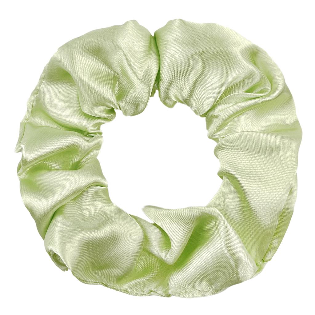 Seidensatin Scrunchies Damen Einfarbig Haargummi Elegant Pferdeschwanzhalter Gummiband Elastisches Haarband Haaraccessoires