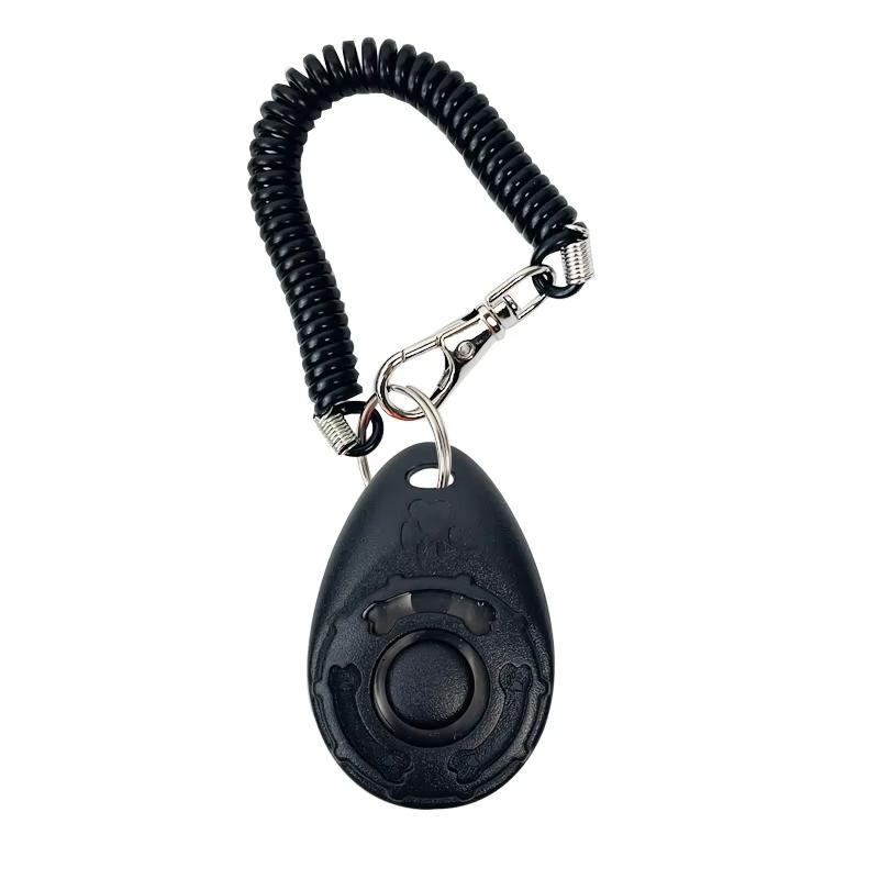 Dog Training Clicker Aid Adjustable WristStrap Sound Plastic Pet Cat Click Trainer Key Chain Dog Repeller Dog Supplies