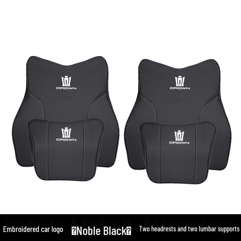 Crown Land Cruiser Headrest & Lumbar Cushion for 12th-14th Gen Toyota Crown/Vellfire Neck Pillow
