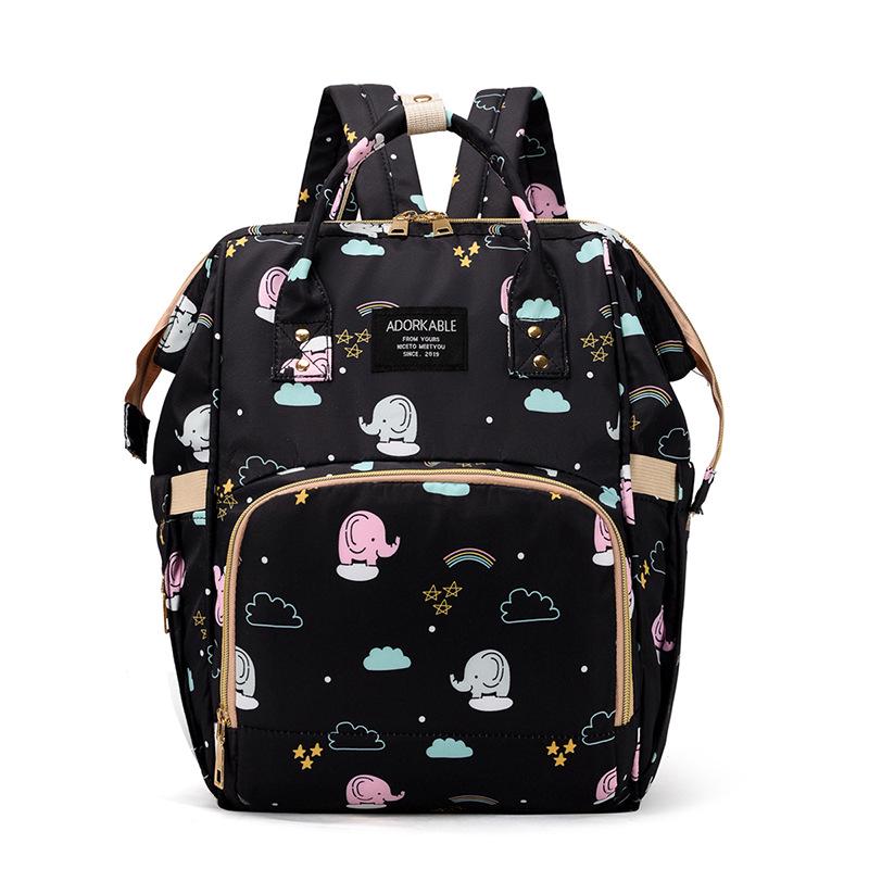 2025 Fashionable Mummy Bag: Double Shoulder, Large Capacity, Lightweight Backpack for Mother and Baby Outings