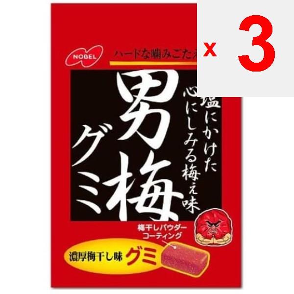 NOBEL Otoko Ume Gummi 38gRich flavorHard Chewy Texture, the More You Chew, the More the Rich Taste Rich flavorHard Chewy Texture, the More You Chew, T