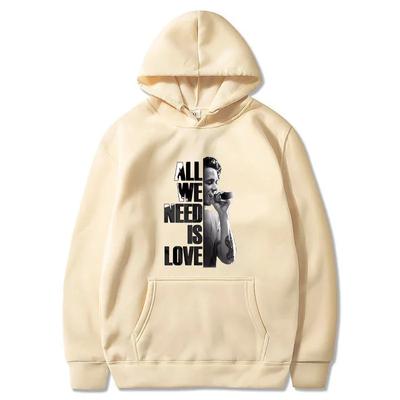 Canserbero Hoodies Men Fashion All We Need Is Love Printed Sweatshirts Women Casual Harajuku Streetwear Tracksuit Hoodies & Sweatshirts Men’s