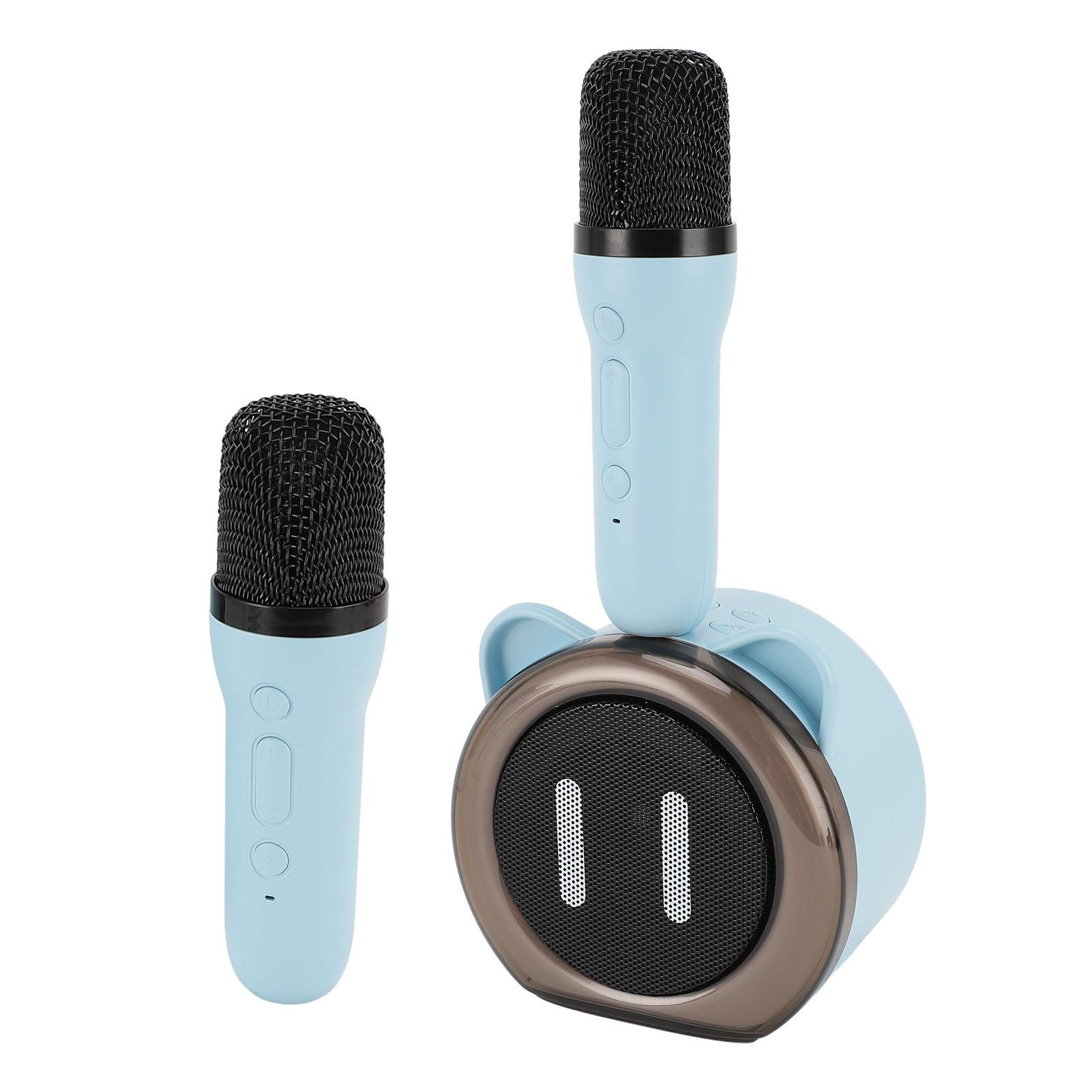 

Karaoke Machine Wireless Bluetooth LED Colorful Light Stereo Sound Quality Funny Changing Sounds Portable Microphone