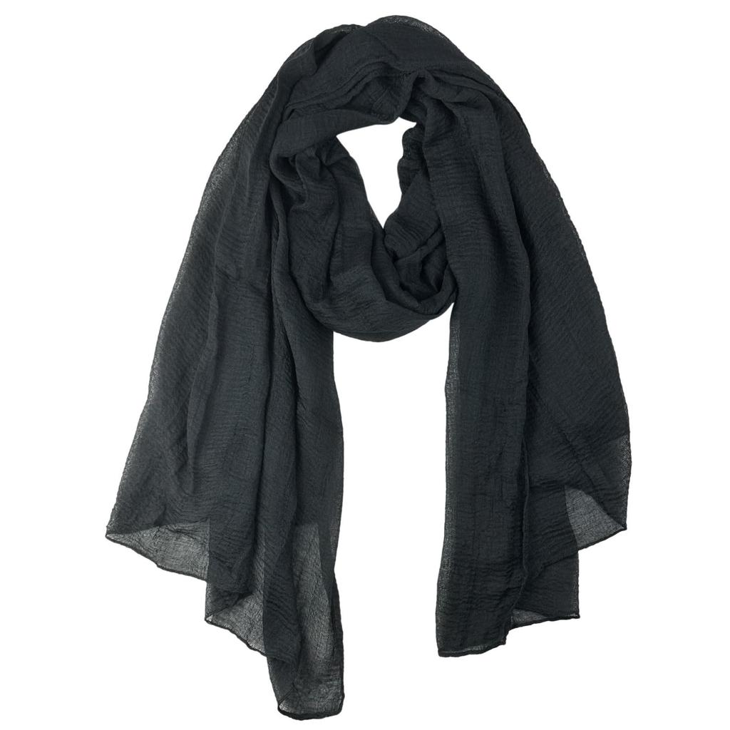 Women's Lightweight Soft Large Scarf: All-Season Classic Breathable Shawl, Long Headscarf, Silk Hijab