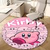 1pc Kirby1 Design Printed Area Round Carpet for Bedroom Living Room Home Decor Rugs Mat Non Slip Mat Rug for Bedside