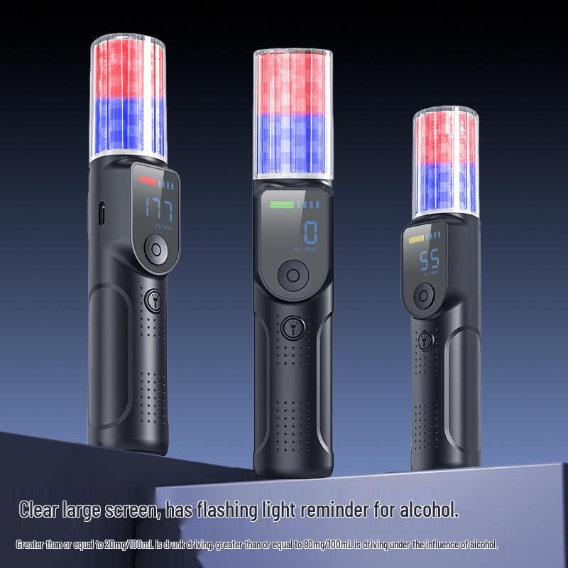 Portable High-Precision Rechargeable Breathalyzer for Drunk Driving Detection