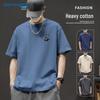 Jeanswest Men's Black Cat Graphic Cotton Loose Fit Short-Sleeve T-Shirt