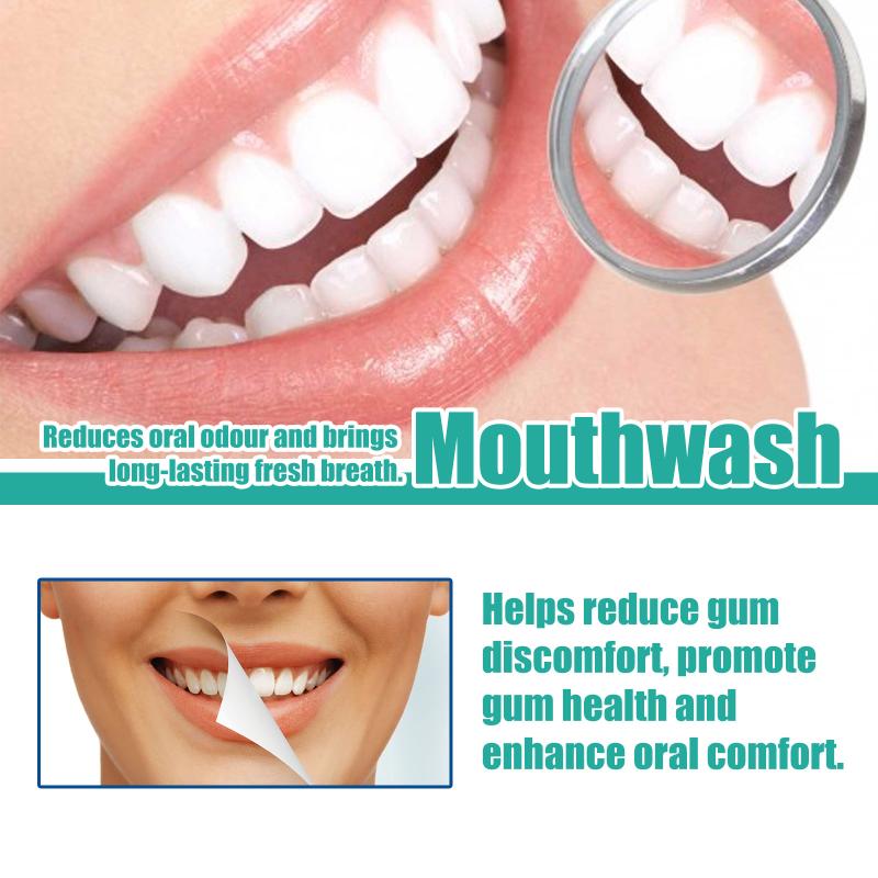 Coconut Mouthwash For Fresh Breath And Teeth Whitening Remove Bad Odor Plaque Tartar Alcohol Free Gentle Oral Care Rinse 100Ml