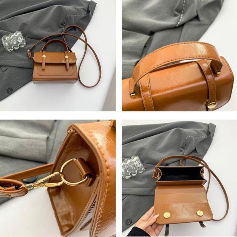 Commuter Texture Simple Fashion Handbag New Shoulder Messenger Bag Small Square Bag Women's Bag