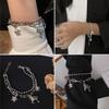 Einzelhorn Pferdearmband Cooles Mädchen Hip Hop Zweilagiges Sternanhänger Armband Einfacher Vielseitiger Modischer Handgelenkschmuck