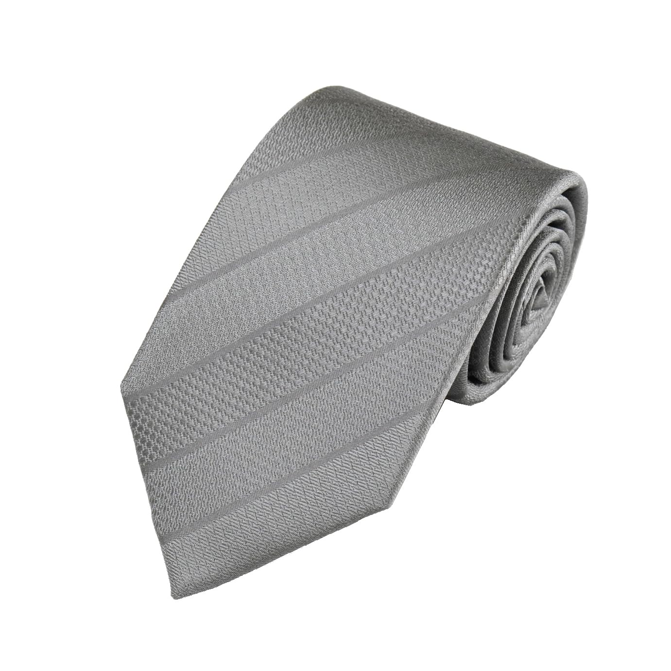 [New Yorker Blue] Solid Pattern Tie NB917348 Gray, One Size Fits All, Business Suit Style, Gift