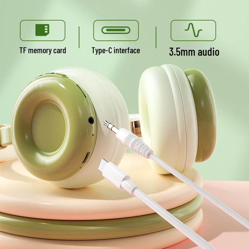 KE-26 Bluetooth 5.3 Over-Ear Headphones with Low Latency and Dopamine Color Scheme