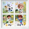 2026 World Cup Cartoon Football Wall Stickers for Kids - Electrostatic Decoration for US, Canada, Mexico
