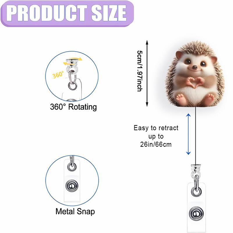 Cute Nurse Badge Reel - Expandable ID clip, perfect gift for nurses, volunteers, and teachers.