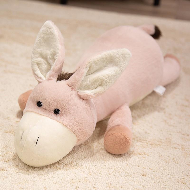 Big Donkey Eared Plush Toy Animal Long Bar Pillow Room Decoration Children Gift