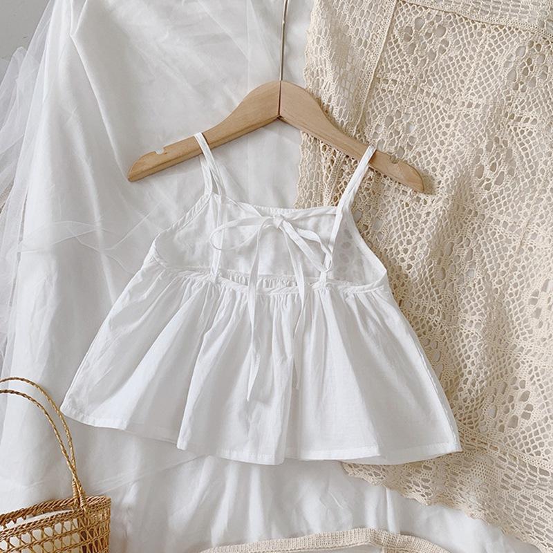 Haut d'été pour filles, débardeur court doux à bretelles