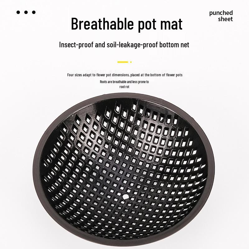 

Дышащая подкладка для цветочного горшка: Сетка пластиковая против гниения корней, для дренажа почвы 2 pieces bottom pads
