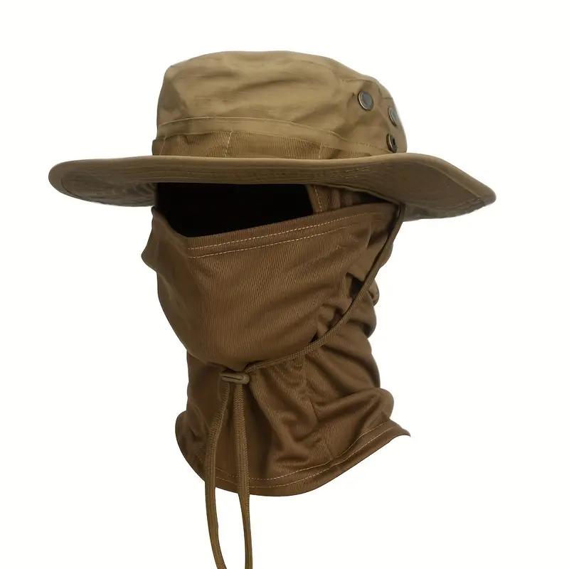 Maskovací čepice Boonie, kukla, klobouk, oblek, skládací měkký klobouk, venkovní lov, rybaření, široký klobouk, opalovací krém, čepice