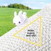 Cute Rabbit Series Super Soft Bath Mat - Thickened Flocked Machine-Washable Bathroom Rug, Non-Slip Decorative Doormat for Home