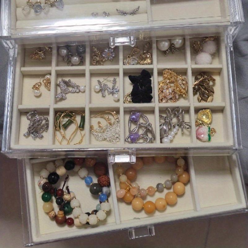 Jewelry Tray,Fabric Art Jewelry Box,A Storage Box Placed in Drawers for Rings,Bracelets,Necklaces,Earrings | Jewelry Display Box