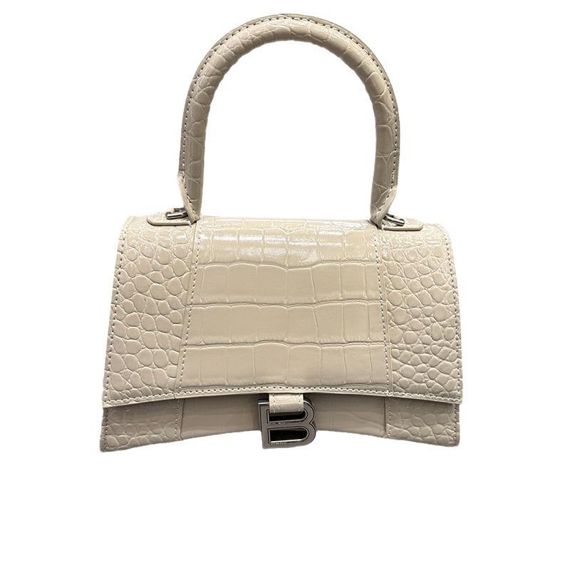 2024 Crocodile Pattern Hourglass Shoulder Bag for Women - High-Quality Spring/Summer Crossbody Handbag