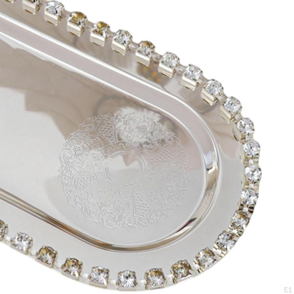 Iron Jewelry Tray ,Bracelet Necklace Organizer ,Watch Keys Holder, Dish Cake Serving Plate