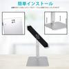 Woleyi Tablet iPad Security Monitor Desktop Vertical Aluminum Alloy Stand with Security Lock and Desk Mount Japanese Instruction Manual Compatible