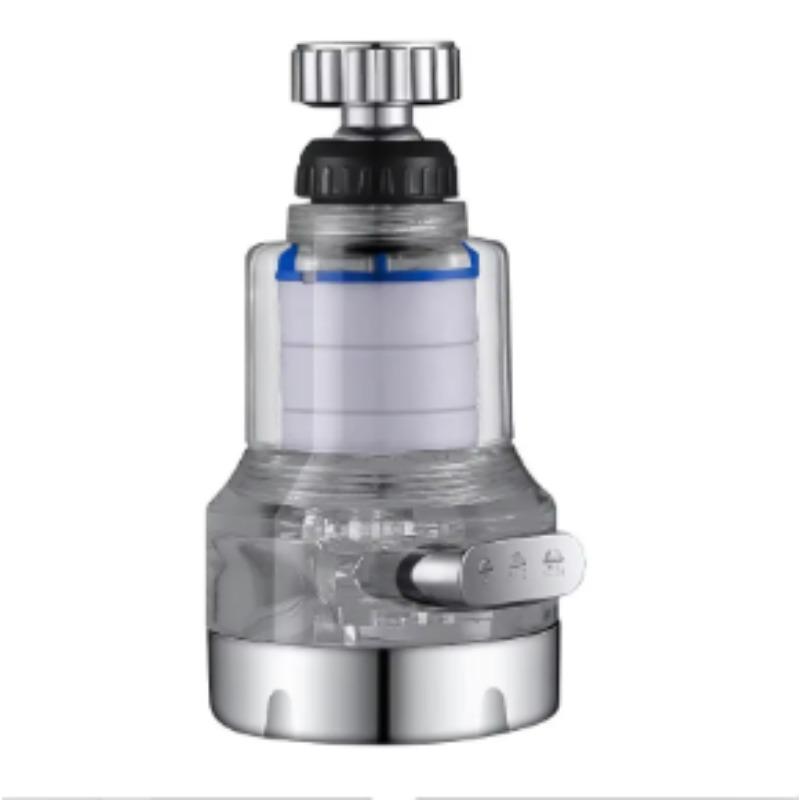 Kitchen Faucet Water Filter Pressurized Bubbler Chlorine & Heavy Metals Removal Hard Water Purifier with Basin Extender
