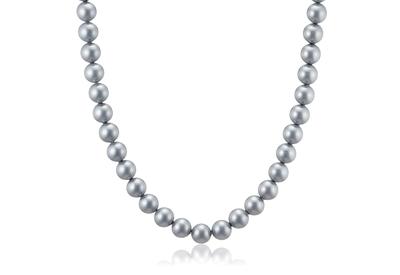 Artificial Pearls with a Beautiful Shine That Is Not Inferior To Real Pearl Necklace for Formal Made In Natural Shell Clasp 42cm Aniva Organic [Aniba