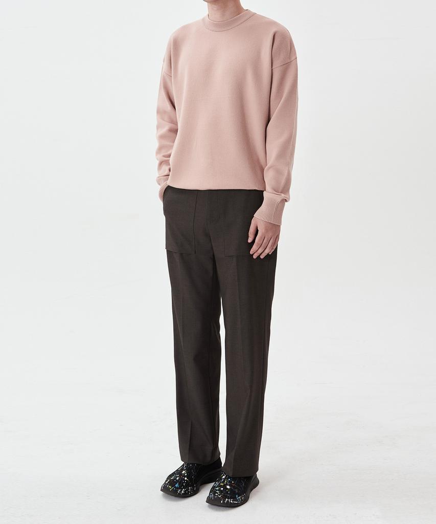 OX STUDIOS Essential Crop Knit (Dusty Pink)