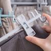 5pcs Plastic Rotary Trouser Stand Pants Racks Attachable Windproof Skirt Clip Wet And Dry For Balcony Wardrobe Space Saving