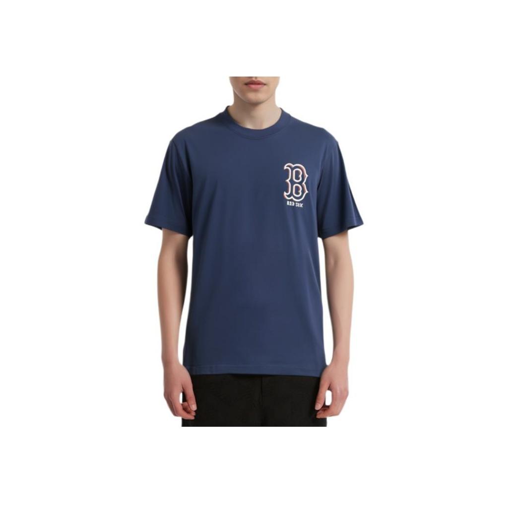 New MLB SS24 T Shirt Unisex Navy Blue 3ATSB0343-43NYS