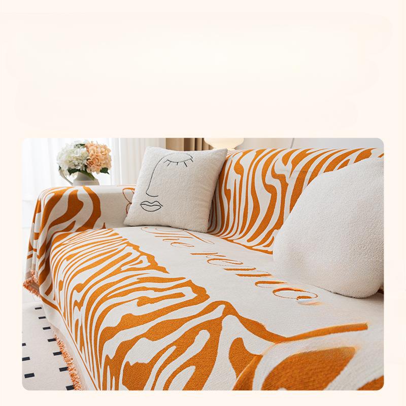 Chenille Sofa Cover Towel Nordic Style Anti-Scratching Sofa Slipcover Cover Cloth All-Inclusive Non-Slip Sofa Cover Sofa Cushion