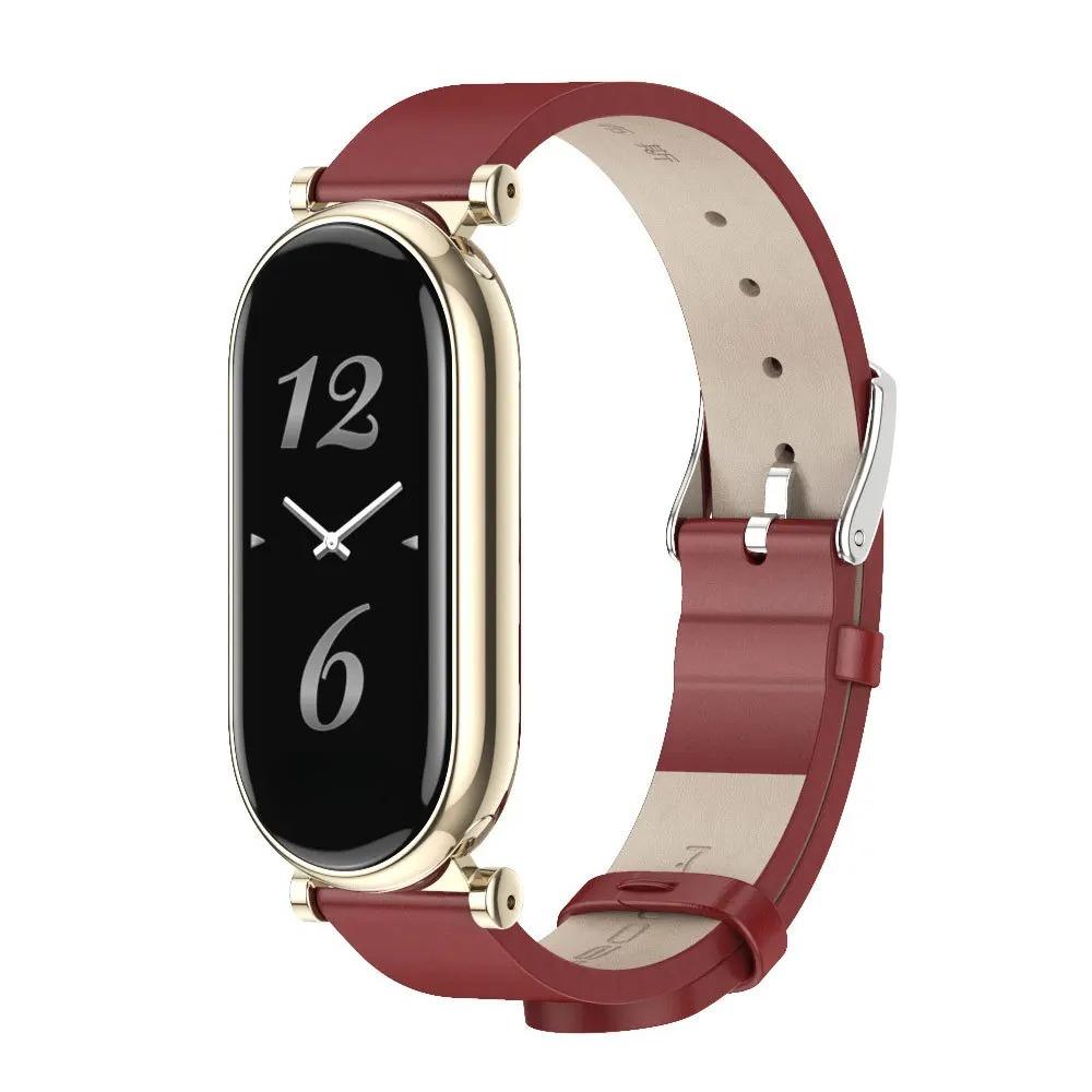 Lederarmband für Mi Band 10 9 8 Smart-Armband Kleines Handgelenkband Mädchen Damenband für Xiaomi Smart Band 8 9 10 Armbänder