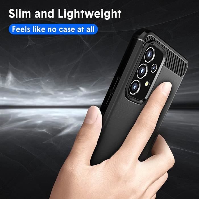 Coque de protection - PROSHOP - pour Samsung A53 5G - Silicone renforcé - Noir - Design élégant