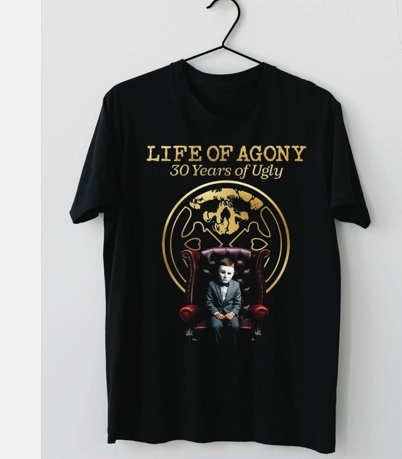 Life of Agony 30 Years of Ugly Tour 2025 T Shirt Black All Size XXXXL