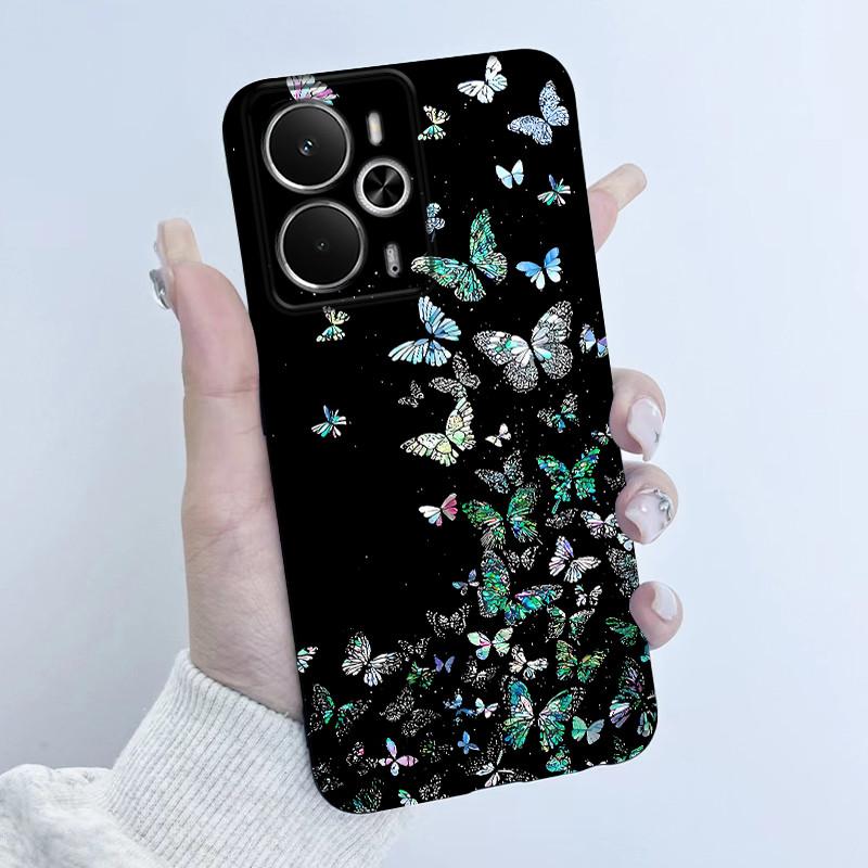 Cases For OPPO Realme 14 14T 5G Casing Fashion Flower Astronaut Girl Design Soft Silicone TPU Cover For Realme14T realme14 Coque