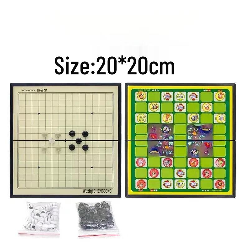 Brangdy Small Magnetic Gomoku & Checkers Set