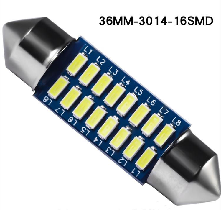 1/3/5PCS Festoon Car LED Interior Reading Light 4000K Warm White C5W C10W 31mm 36mm 39mm 41mm Auto Room Ceiling Dome Lamp 12V